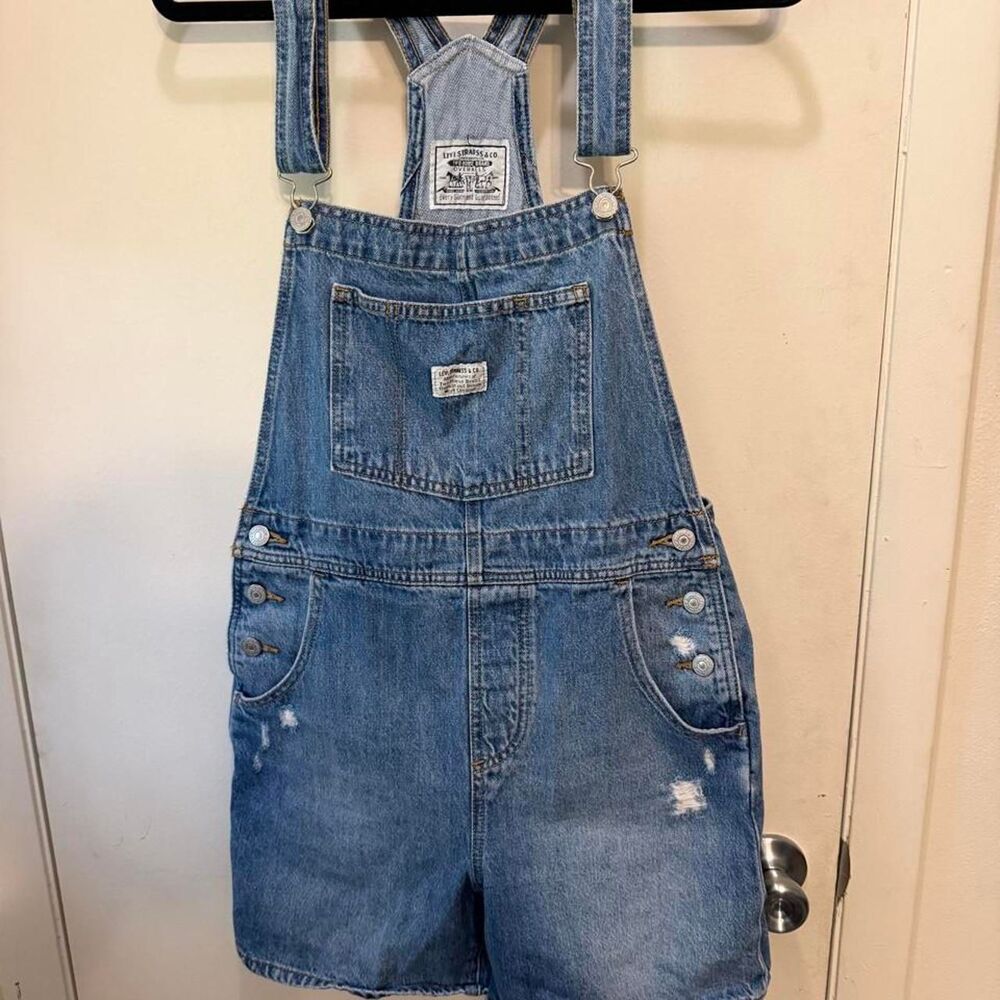 Levi-s Women's Blue Dungarees-overalls